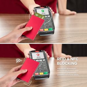 TILONSTAR TWM110, el más nuevo, personalizado, Delgado, minimalista, de aluminio, ID de negocios, Pop Up, tarjetero para regalar - Product Image 4