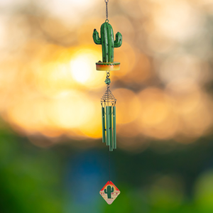 Carillon éolien en forme de cactus – 24″ - Product Image 5