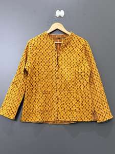 Chaleco de Algodón Acolchado Hecho a Mano en India, Estilo Jaipuri Vintage Kantha, Sin Mangas, Reversible, para Otoño, Ideal para Fiestas - Product Image 2