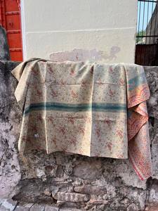 Eco-Friendly Vintage Block Printed Cotton Kantha Reversible <b>Quilt</b> Hand Stitched Indian <b>Bedspread</b> Gift - Product Image 5