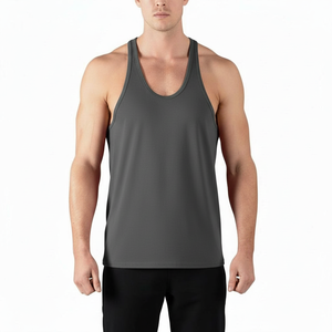 New 2026 Hot Sale <b>Men</b> Tank Tops High Quality Racer Back Gym Fitness Vests Male U Neck <b>Singlets</b> Tank Top Direct Supply - Product Image 1
