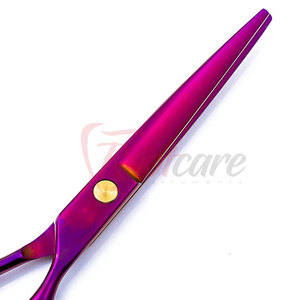 High Quality Stainless Steel <b>Left</b>-<b>Handed</b> Foldable Barber <b>Scissors</b> with Sharp Edge Long Handle for Salon Use ROOTCARE INSTRUMENTS - Product Image 3