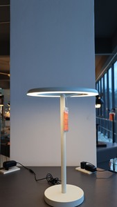 Modern LED <b>Table</b> Lamp <b>Foldable</b> <b>Plastic</b> Round Shade Elegant Style Adjustable Light CCT included Round Base Metal Durable - Product Image 3