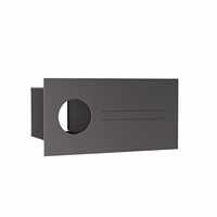 Boîte à colis intelligente pour la maison, en acier galvanisé durable, boîte aux lettres extérieure à encastrer avec fente pour courrier, revêtement en poudre