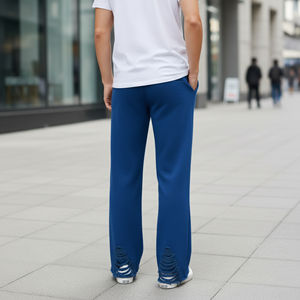 Pantalones Deportivos de Alta Calidad para Hombre, 100% Algodón, con Logotipo Personalizado Impreso en DTF, Estilo Casual, Holgados y Desgastados - Product Image 2