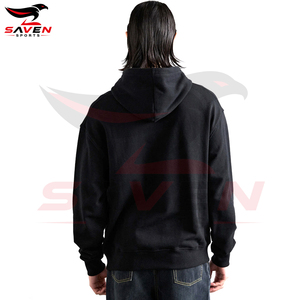 Sudadera con capucha de forro polar para hombre, personalizada al por mayor, de gramaje alto, negra, con pedrería, de corte holgado, con estampado gráfico de calavera de helado, tipo jersey - Product Image 3