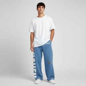 Pantalon de jogging pour homme personnalisé, délavé à l'acide, 100% coton, imprimé sérigraphié, streetwear, fabrication de haute qualité - Product Image 6