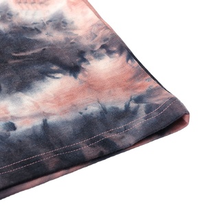 Camisetas de Algodón con Estampado Tie Dye de Manga Corta y Corte Ajustado para Mujer, Transpirables, Tejidas, de Alta Calidad, Ligeras, Color Personalizado, Verano - Product Image 2
