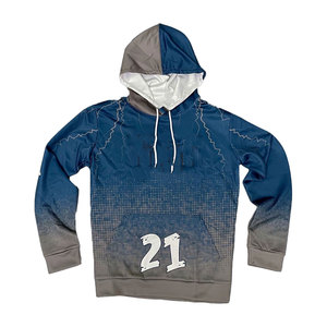OEM Winter Sports Hoodie Moisture Wicking Fitness Pullover with Embroidery & Digital Printing Polyester/Cotton for Gym Workout - Product Image 1