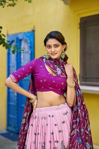 Indian Ethnic Traditional Designer Tussar Silk <b>Lehenga</b> Choli with Kalamkari Print for Wedding Outfit for <b>Women</b> Fancy Wear - Product Image 2