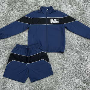 Rexfit Sports OEM Mens Nylon Windproof Jacket and <b>Sweatpants</b> Tracksuit Tracksuit Set Tracksuit Set Wholesale - Product Image 6