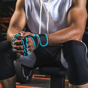 Custom <b>Half</b> Finger Fitness Gloves Non <b>Slip</b> Neoprene Weight Lifting Gym Workout Training Gloves for Men Women - Product Image 6