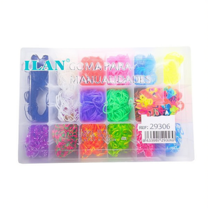 Elastici per artigianato Ilan, 3500 pezzi, 16 colori, 27,5x17,5x4,5 cm - Product Image 2