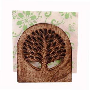 Modern Handcrafted Eco-friendly Wooden <b>Tissue</b> Box Brown Finish Napkin <b>Paper</b> Holder Rack Home Dining Table Restaurant Hotel - Product Image 1