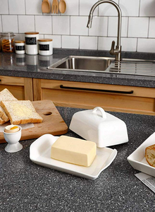 Boîte de conservation de beurre de qualité supérieure avec couvercle transparent pour la conservation du beurre frais et une décoration élégante du comptoir - Product Image 6
