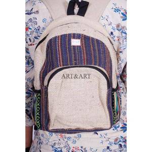 Sac à dos léger et élégant de style tibétain vintage unisexe pour le camping et la natation, avec motif unique et poignée détachable, en matière organique - Product Image 4