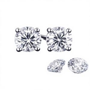 Boucles d'oreilles en zircone cubique, bijoux en argent 925, fabricant de bijoux en zircone cubique, fournisseur de bijoux en zircone cubique sur mesure, OEM ODM, vente en gros - Product Image 1