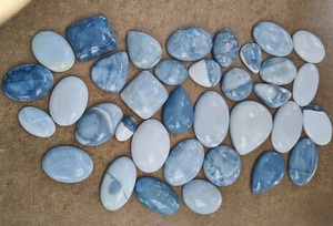 Proveedor, Fabricante y Mayorista de Ópalo Azul Natural, Precio por Kilo, Piedra Cabujón a Granel - Product Image 2