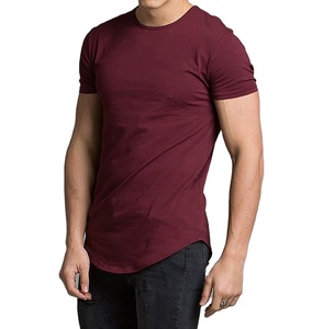 เสื้อยืดแขนสั้นผู้ชาย ผ้าฝ้ายถัก 100% สีพื้น พิมพ์ลายโลโก้ได้ แห้งเร็ว ระบายอากาศดี เหมาะสำหรับใส่ลำลองในฤดูร้อน สไตล์สตรีทแวร์ มีไซส์พลัส - Product Image 2