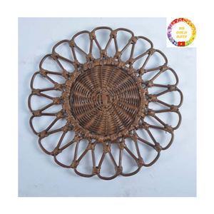 Natural <b>Rattan</b> Charger Plate | Round Handmade Placemat | <b>Dining</b> <b>Table</b> Mat Bulk Export - Product Image 3