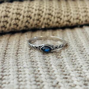 Minimalist <b>Labradorite</b> Brass Filigree <b>Ring</b> Silver Plated Dainty Wholesale <b>Ring</b> For Women - Product Image 1