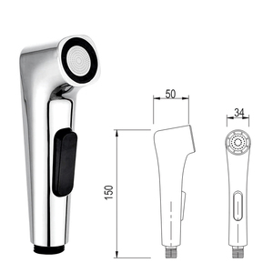 Cabezal de Bidé OEM/ODM KSVX-37, Rociador de Bidé de Plástico ABS, Personalizable, Accesorios Portátiles para Inodoros, Moderno para Cocina, KSN Vietnam - Product Image 1