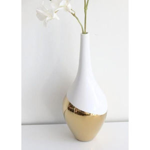 Jarrón de Flores de Metal Estilo Vintage con Acabado Dorado, Perfecto para Decoración de Mesa en Bodas y Hogar - Product Image 6