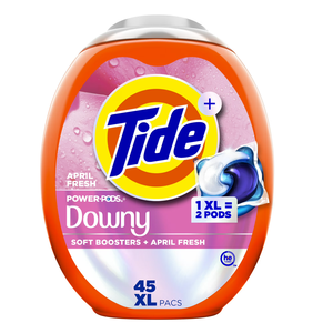 ผงซักฟอกแบบเม็ด Tide Power Eco-Friendly กลิ่น April Fresh จำนวน 45 เม็ด พร้อมสารเพิ่มความนุ่ม Downy Soft Boosters - Product Image 5