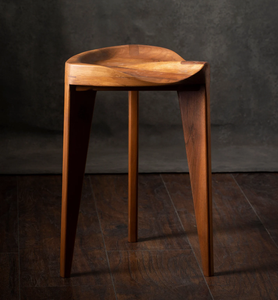 Chaise de bar nordique de luxe léger en bois pour restaurant, mobilier commercial moderne pour cuisine et salle à manger - Product Image 1