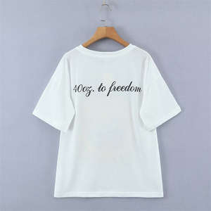Proveedor de Camisetas Extra Grandes con Estampado Casual para Mujer OEM, Camiseta de Algodón Suave de Alta Calidad, Tejido Transpirable para Ropa de Marca Privada - Product Image 2