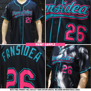 Maillot de baseball pour hommes et jeunes, design personnalisé, boutons sur le devant, broderie, logo, nom, numéro, tissu durable et respirant - Product Image 4