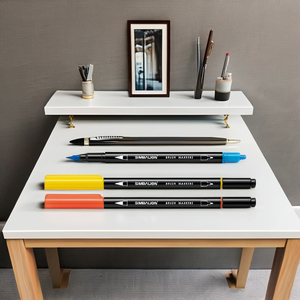 Rotuladores de Doble Punta SIMBALION de Alta Calidad, 12 Colores, Punta Fina de Fieltro, Colores Mezclables a Base de Agua, Juego de Marcadores para Arte, Diseño y Cómics, EN 71 ASTM - Product Image 4