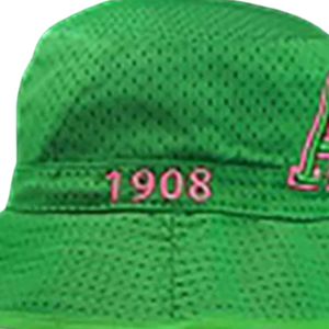 Green Embroidered Bucket <b>Hat</b> 58 CM Fashion Outdoor <b>Cap</b> Casual Sun <b>Hat</b> Stylish Headwear Unisex Cotton <b>Hat</b> Summer Accessory Gift - Product Image 4