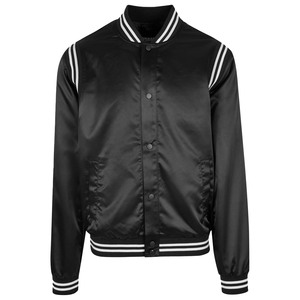 Blouson Bomber Satin 100% Polyester Homme Femme – Ensemble Blouson Bomber Varsity Haute Qualité pour Homme avec Patchwork - Product Image 3