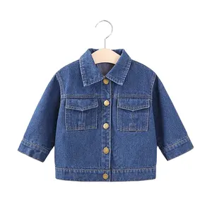 Autumn Baby Little Boy Outwear Kids Hoodie Jean Coats Top Denim Toddler Jacket