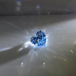 Diamante de Laboratorio IGI Certificado de 1 Quilate, Corte Brillante en Forma de Corazón, Azul Intenso VS2, Piedra Suelta para Joyería - Product Image 5