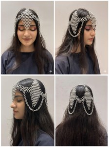 Anodized Chainmail Headpiece: Silver Medieval Crown, Cosplay Accessory, Rennaissance Festival Crown - Product Image 4
