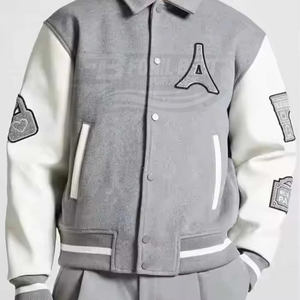 Chaquetas Bomber de Béisbol Personalizadas de la Mejor Calidad al por Mayor, Chaqueta Cortavientos Estilo Letterman, Servicio OEM, para Invierno - Product Image 5