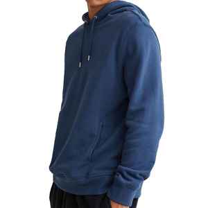 Sweat à capuche pour homme de haute qualité, coupe ample, en tissu polyester/coton écologique, sans cordon de serrage, fermeture éclair, très vendu - Product Image 2