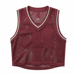 New Quality Vintage <b>Mesh</b> Tank <b>Top</b> for Men Custom 100% Polyester Eco-Friendly Quick Dry Breathable Gym Sport Summer Wear - Product Image 1