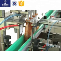 Ensemble de machines d'étiquetage de verres pour boissons à base de concentré de tomate, électrique, automatique, haute précision, production alimentaire, poudre de lait, huile, baril, plastique