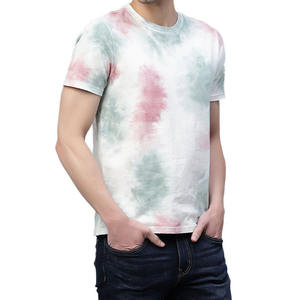 T-shirt tendance pour homme en coton 100% tie-dye, col rond, manches courtes et imprimé, style streetwear décontracté, été, fournisseur OEM ODM USA - Product Image 6