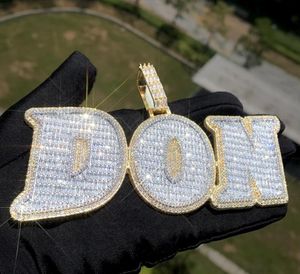 จี้เงินแท้ 925 ชุบโรเดียม ประดับเพชรโมอิสซาไนต์ ตัวอักษรตามสั่ง สไตล์ฮิปฮอป ประดับเพชรระยิบระยับ ของขวัญสำหรับผู้ชาย - Product Image 6