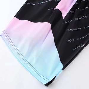 Custom Men's Basketball Uniform Set 100% Cotton Sublimation Printed Breathable Fabric Drawstring Closure Short Sleeves O-Neck - Product Image 2