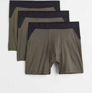 Calzoncillos bóxer de cintura media para hombre, ecológicos, antibacterianos, de algodón elástico suave, ropa interior transpirable con estampado serigráfico - Product Image 6