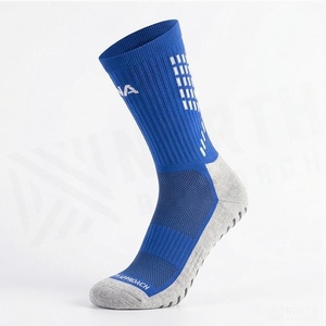 North Approach Crew Athletic <b>Socks</b> Blue Geometric Pattern Breathable <b>Running</b> <b>Socks</b> for Adults Summer Season - Product Image 3