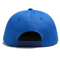 Topi Baseball Snapback 6 Panel Pria Warna Biru Solid Ukuran Dapat Disesuaikan Gaya Kasual Dewasa 100% Katun Satin Kain Olahraga Empat