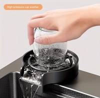 Évier de cuisine moderne en acier inoxydable à cuve unique avec affichage numérique intelligent 304, robinet double cascade et lave-tasses extractible pivotant