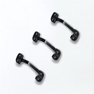 OEM Available Modern European <b>Black</b> Zinc Alloy Bow Cabinet Handle Hardware Products Furniture Pull for Wardrobe Drawer - Product Image 3