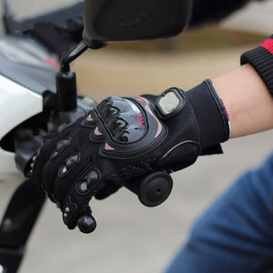 Promoción: Guantes de Motocicleta de Cuero Genuino de Alta Calidad para Invierno, Guantes Negros para Motociclismo de Carreras, Guantes Cálidos para Deportes al Aire Libre - Product Image 2